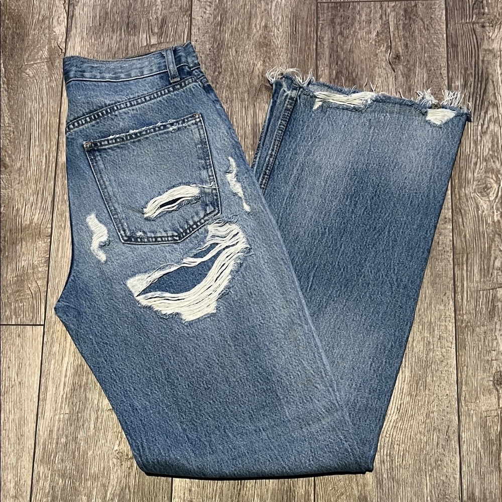ZARA WIDE LEG JEANS